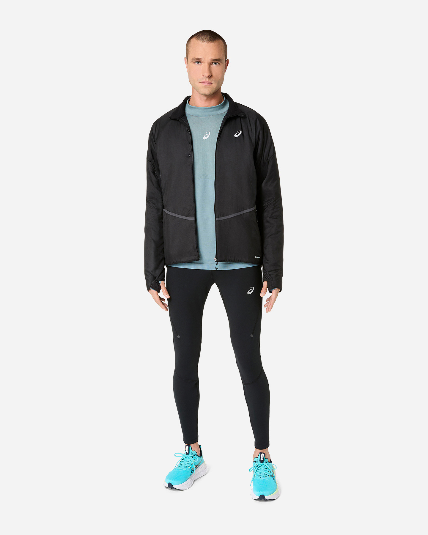 Giacca running ASICS ROAD M - Nero - 2 | Cisalfa Sport