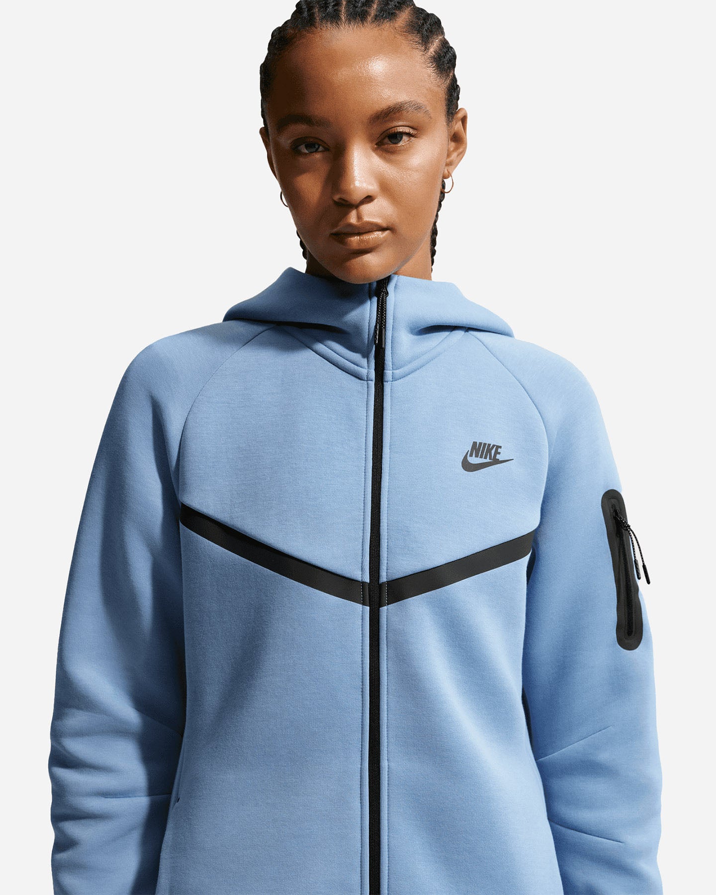 Felpa NIKE TECH FLEECE W - Azzurro - 3 | Cisalfa Sport