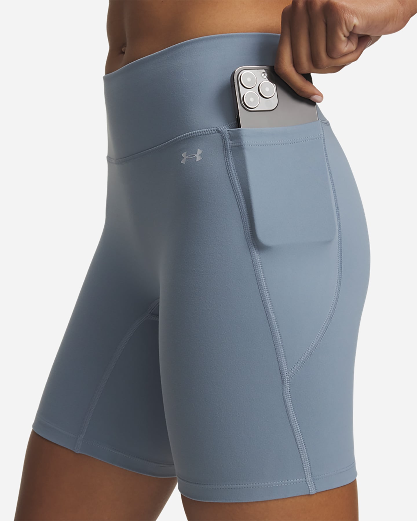 Short training UNDER ARMOUR MOTION W - Azzurro - 4 | Cisalfa Sport