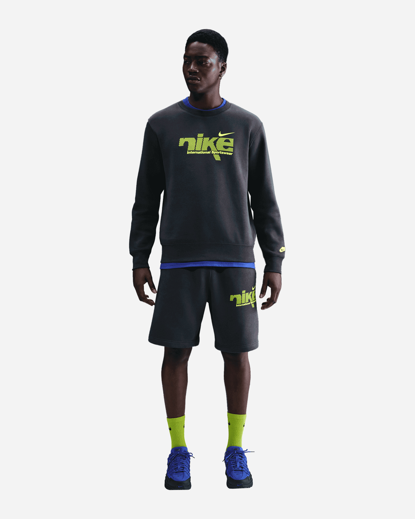 Pantaloncini NIKE FL CLUB SWOOSH SPORT M - Antracite - 1 | Cisalfa Sport