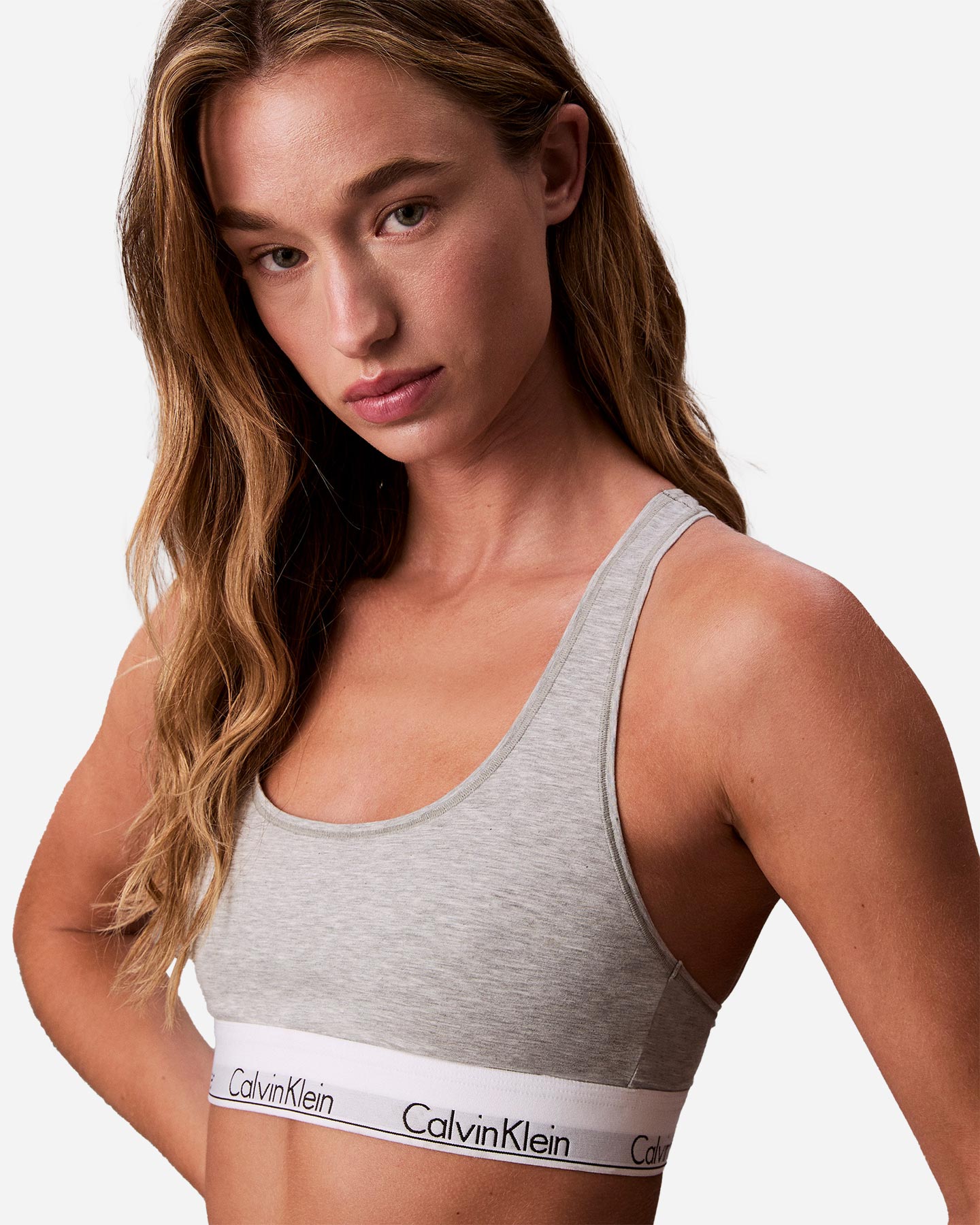 Reggiseno CALVIN KLEIN UNDERWEAR BRALETTE UNLINED W - Grigio - 4 | Cisalfa Sport