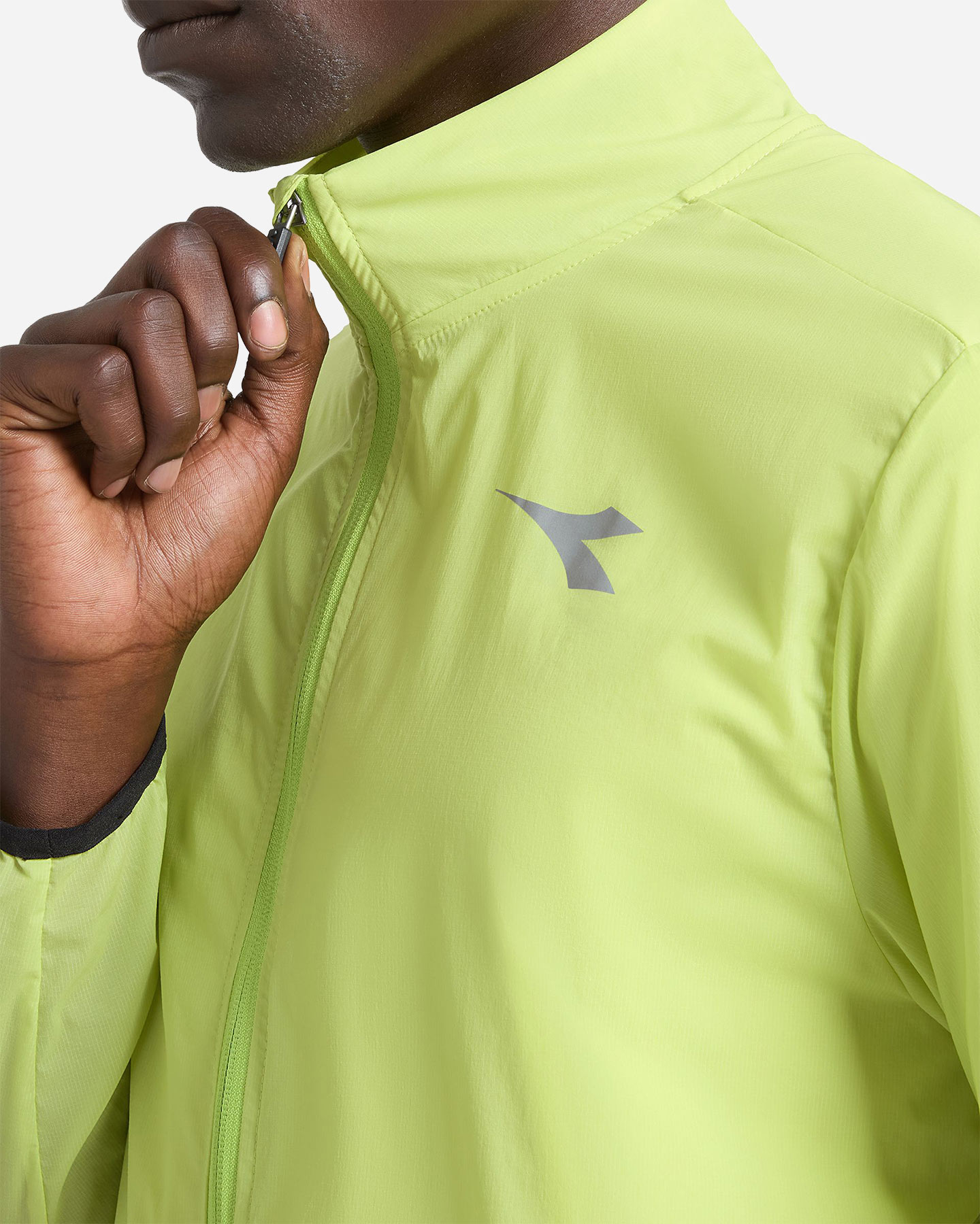 Giacca running DIADORA WINDBREAKER M - Giallo - 4 | Cisalfa Sport