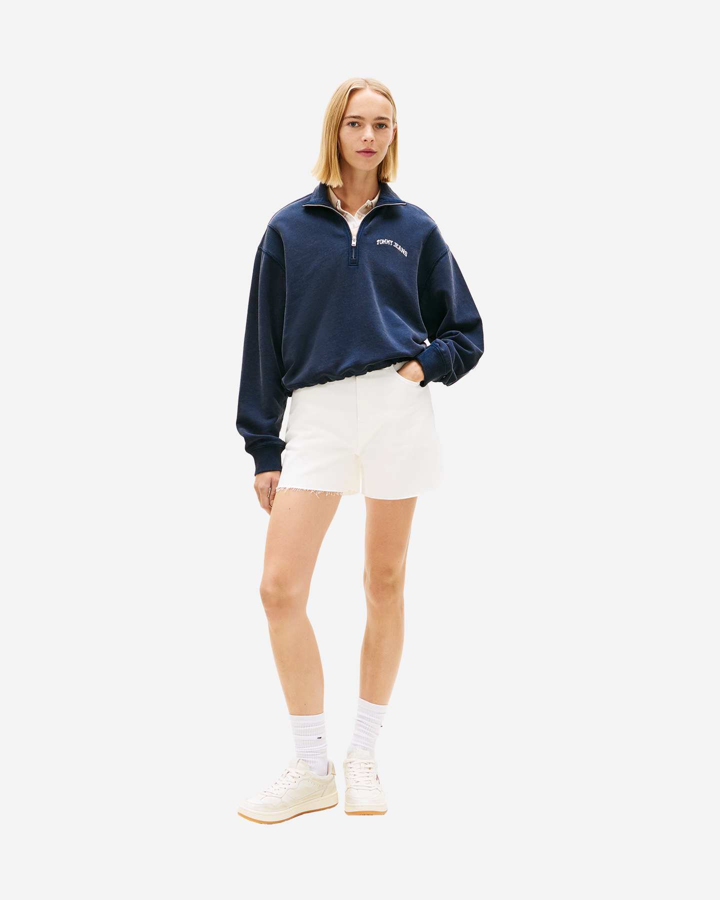 Short TOMMY HILFIGER MOM FIT DENIM W - Bianco - 2 | Cisalfa Sport