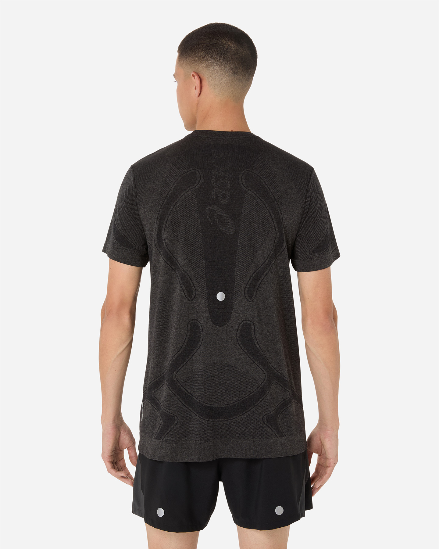 T-shirt running ASICS ROAD M - Nero - 2 | Cisalfa Sport