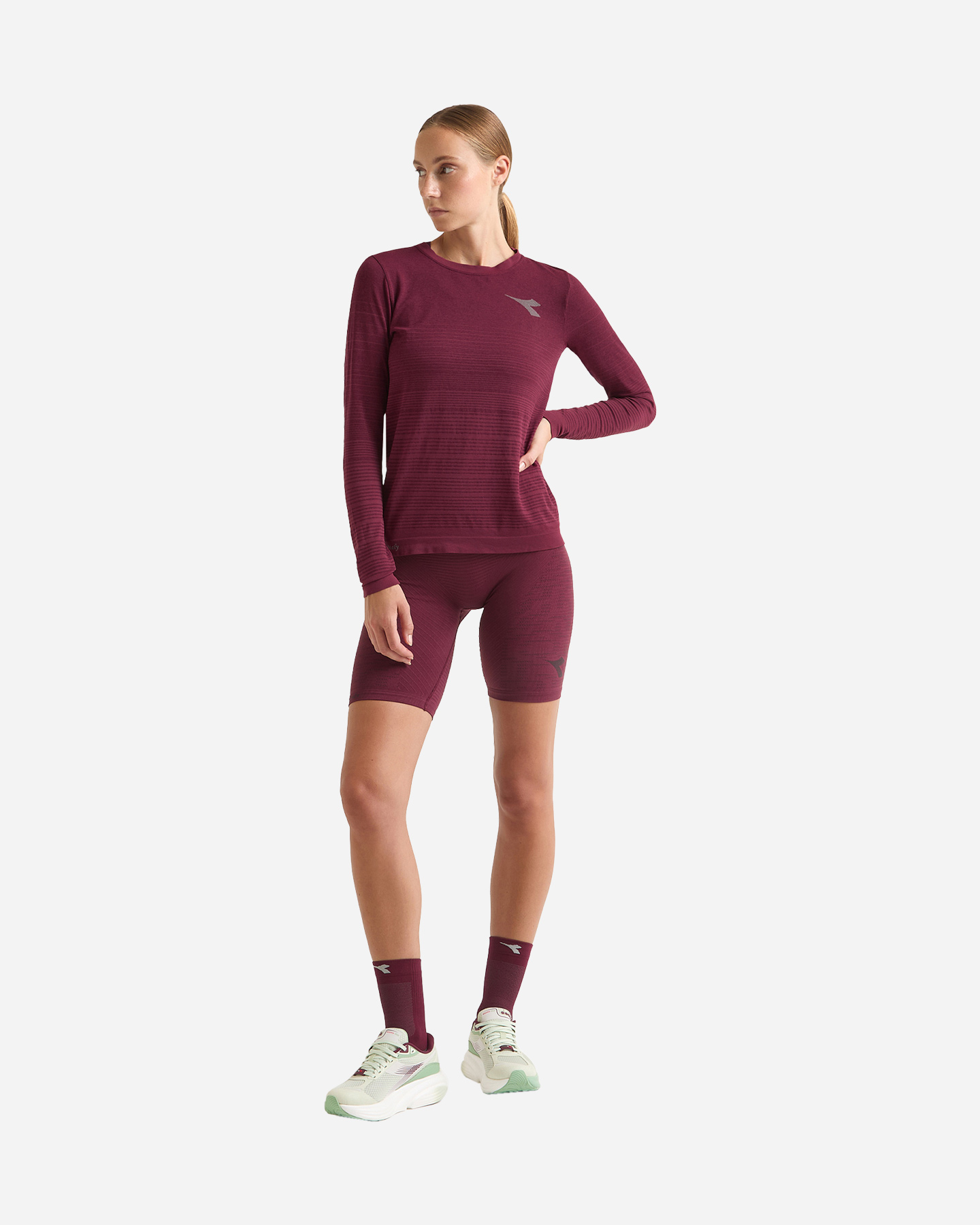 Short running DIADORA STRATOUNO W - Rosso - 3 | Cisalfa Sport