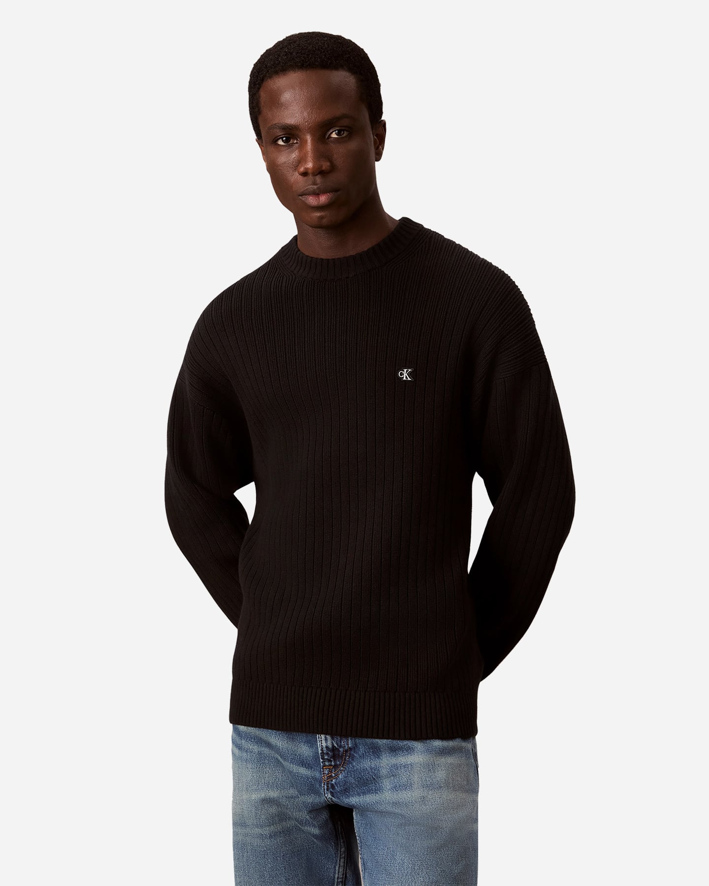 Maglione CALVIN KLEIN JEANS VERTICAL M - Nero - 1 | Cisalfa Sport