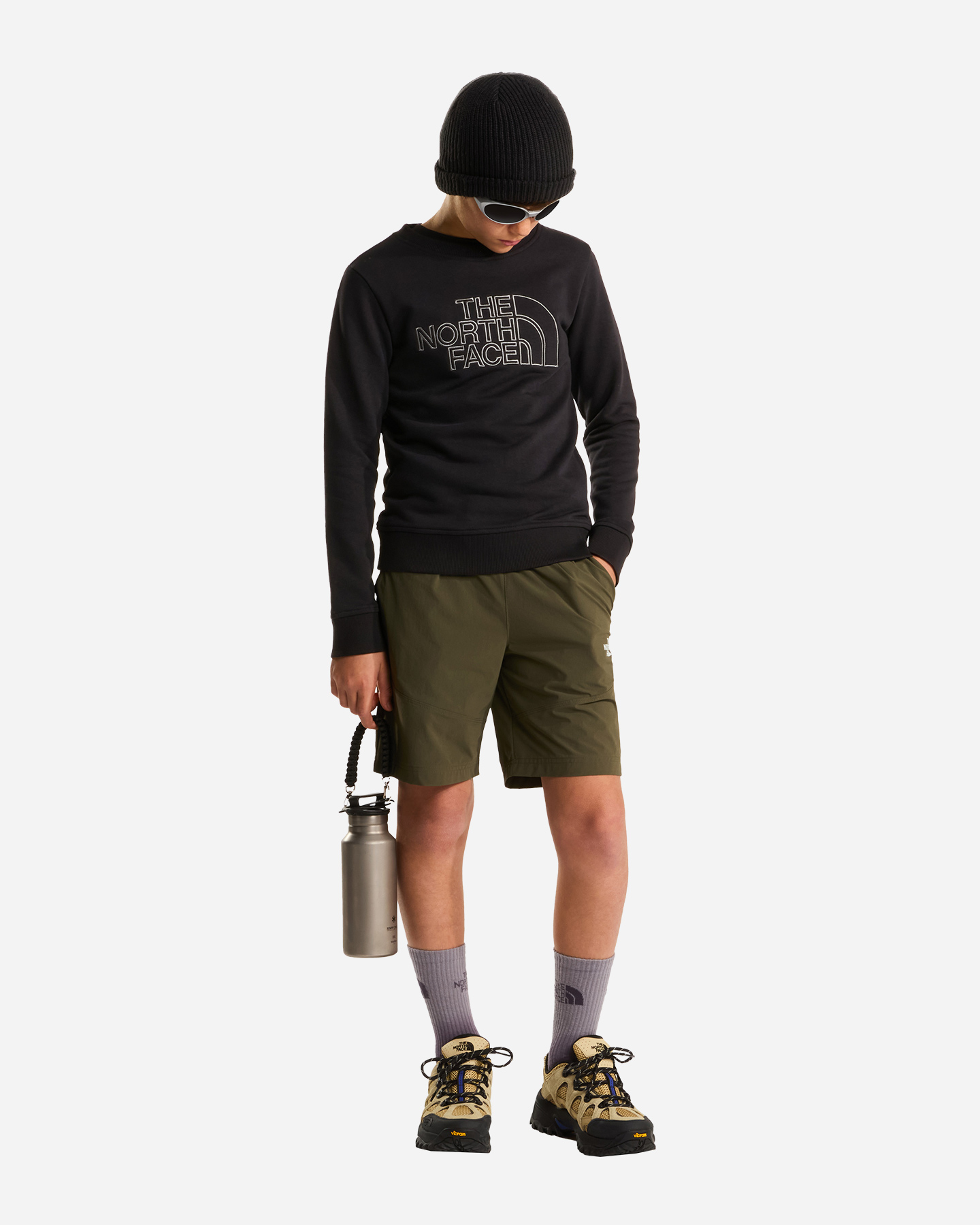 Bermuda THE NORTH FACE BASIC JR - Verde - 5 | Cisalfa Sport