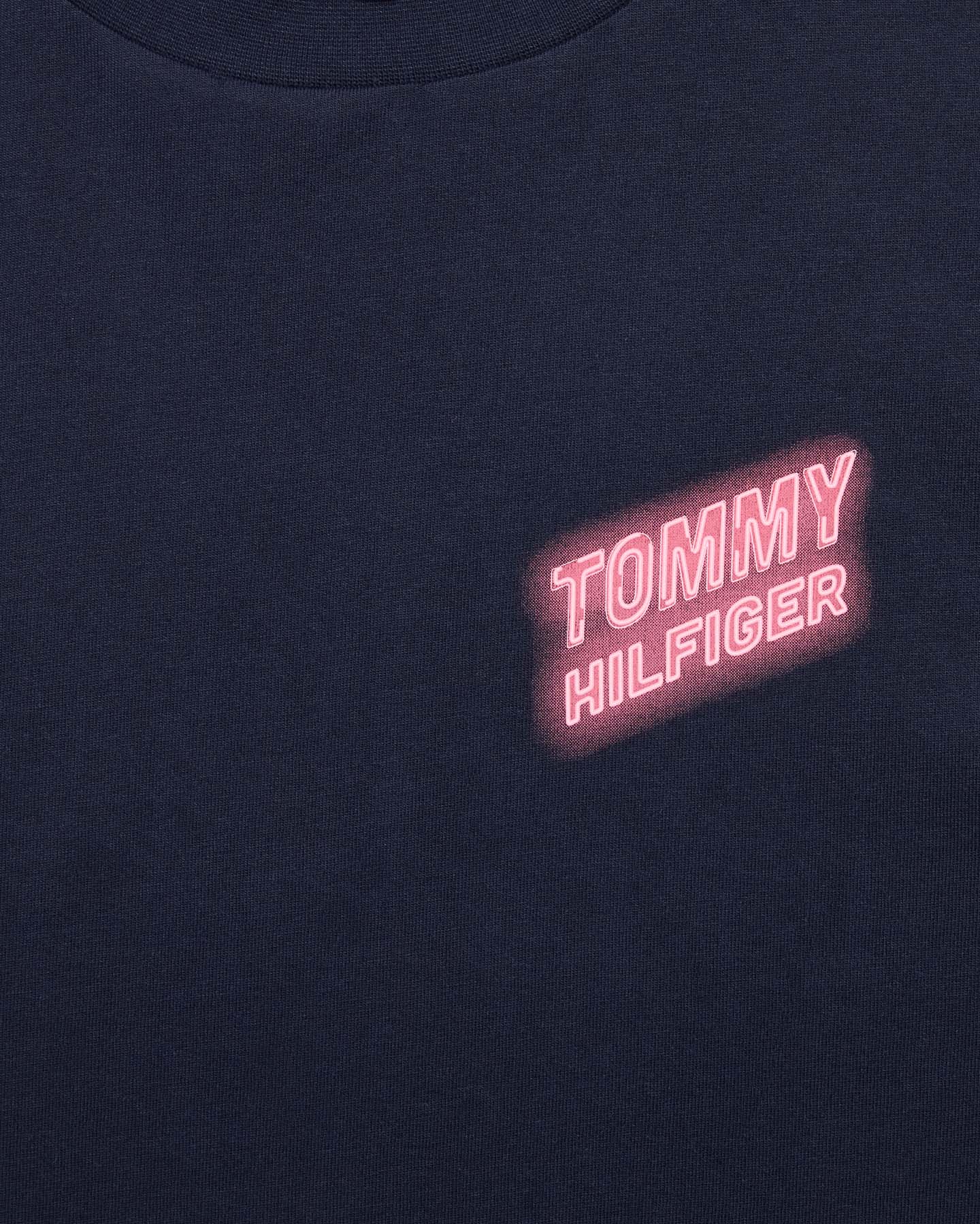 T-shirt TOMMY HILFIGER NEON GRAPHIC JR - Blu Navy - 2 | Cisalfa Sport