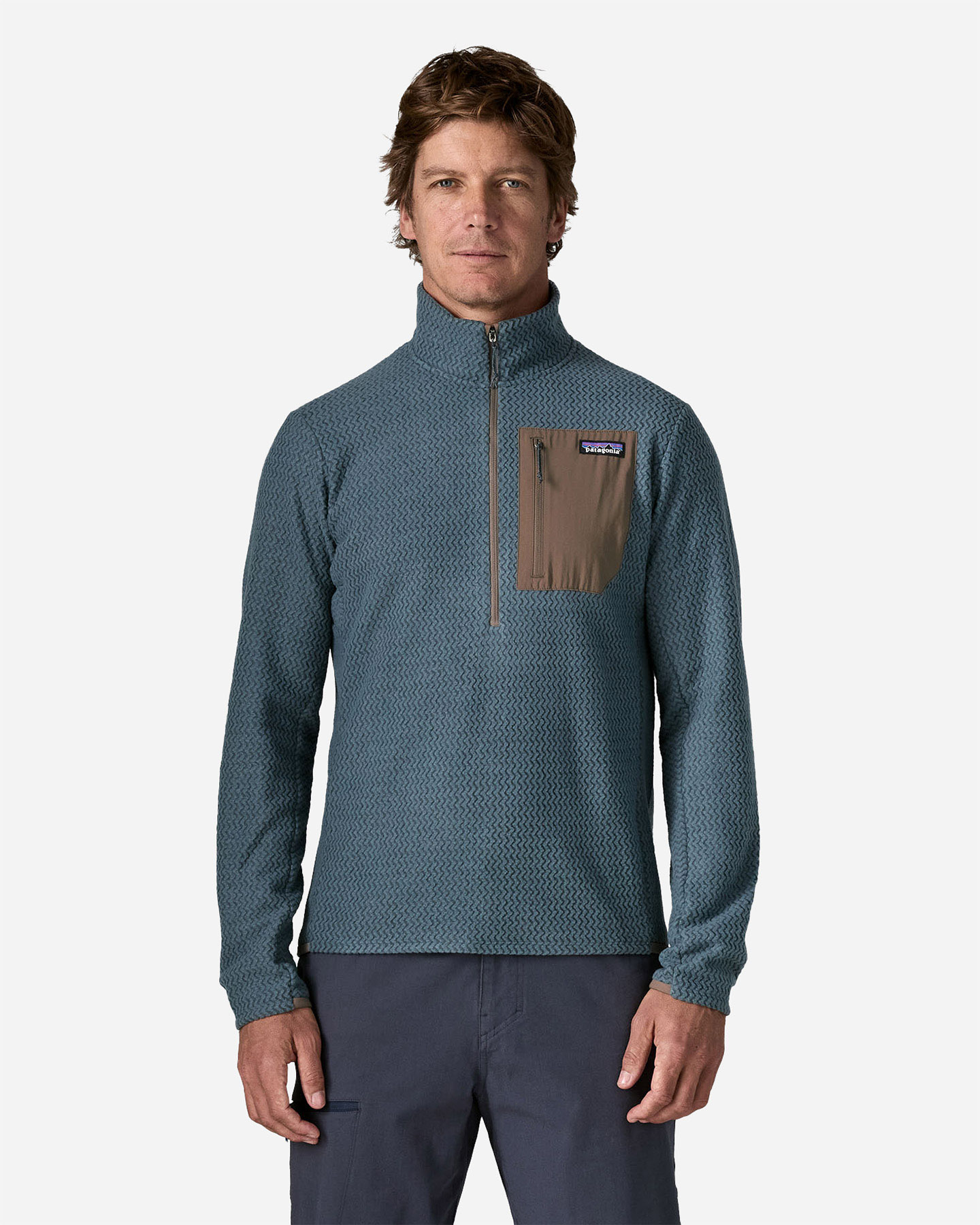Pile PATAGONIA R1 AIR M - Blu - 1 | Cisalfa Sport