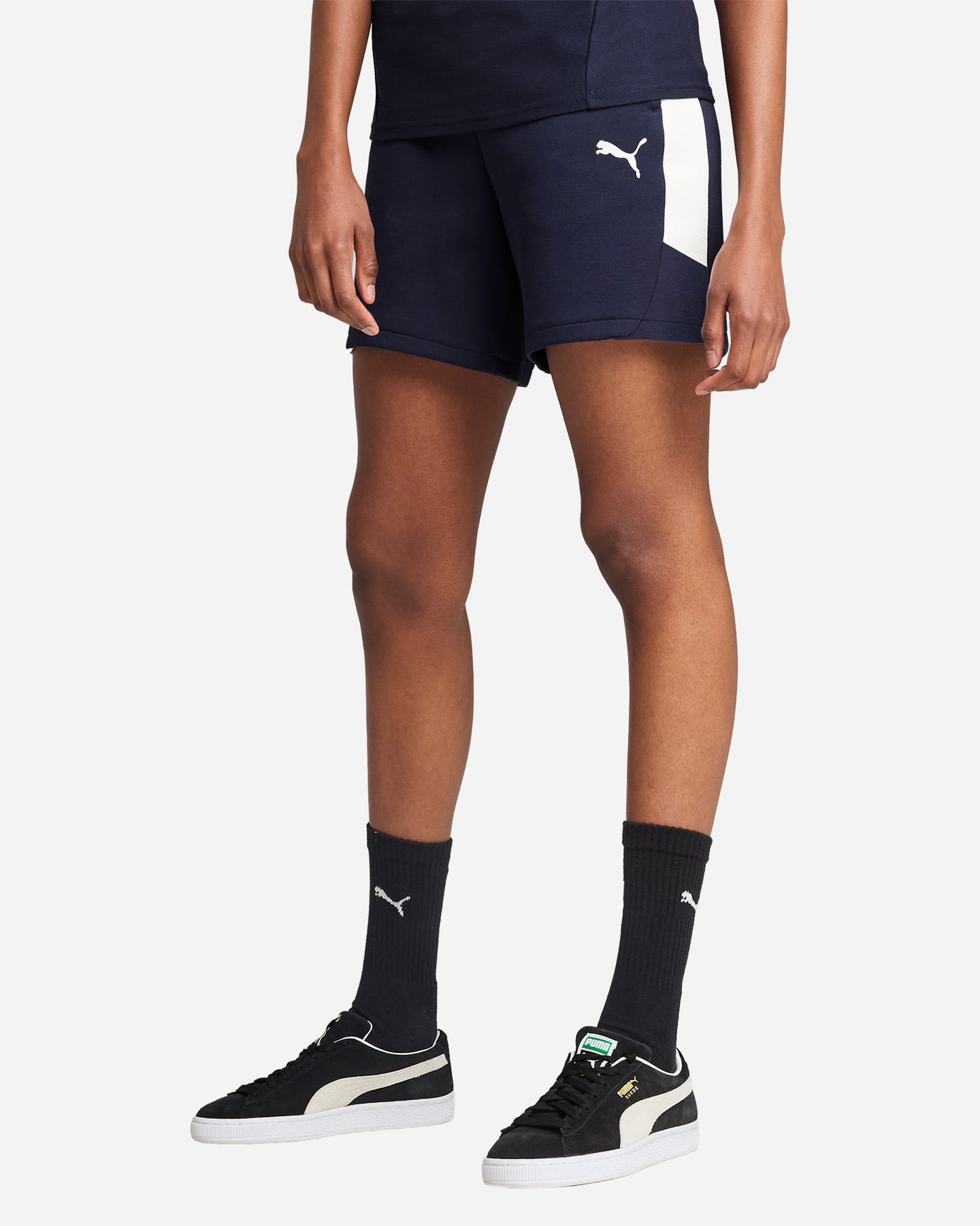 Pantaloncini calcio PUMA TEAMEVOSTRIPE M - Blu Navy - 2 | Cisalfa Sport