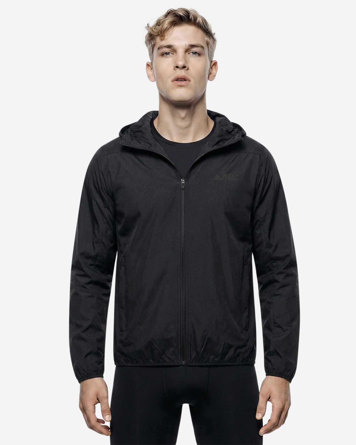 Giacca running ABC TRAIL M - Nero - 2 | Cisalfa Sport