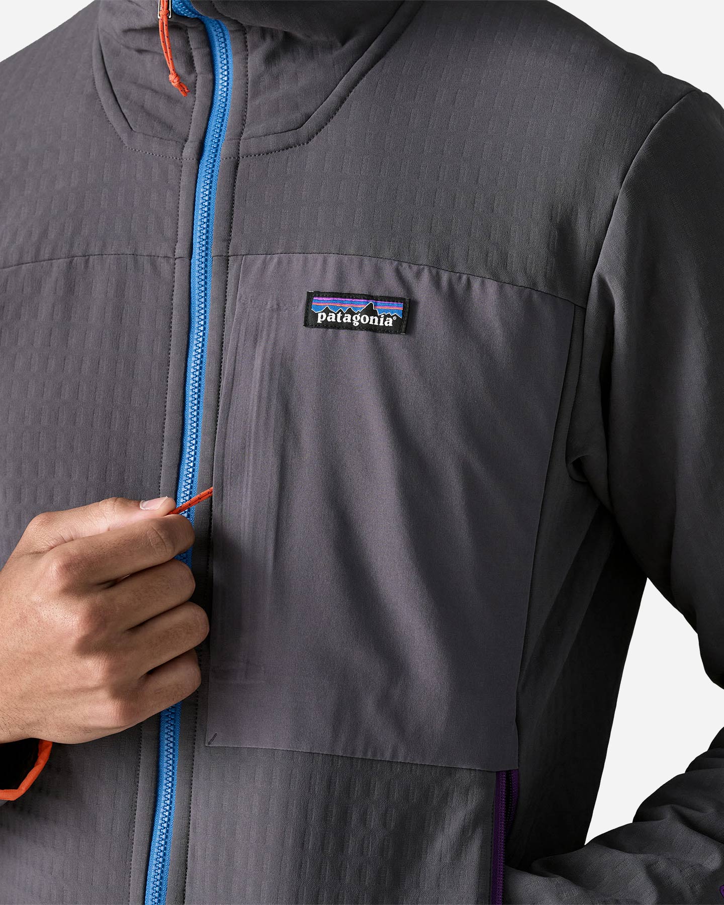 Pile PATAGONIA R1 TECHFACE M - Grigio - 5 | Cisalfa Sport