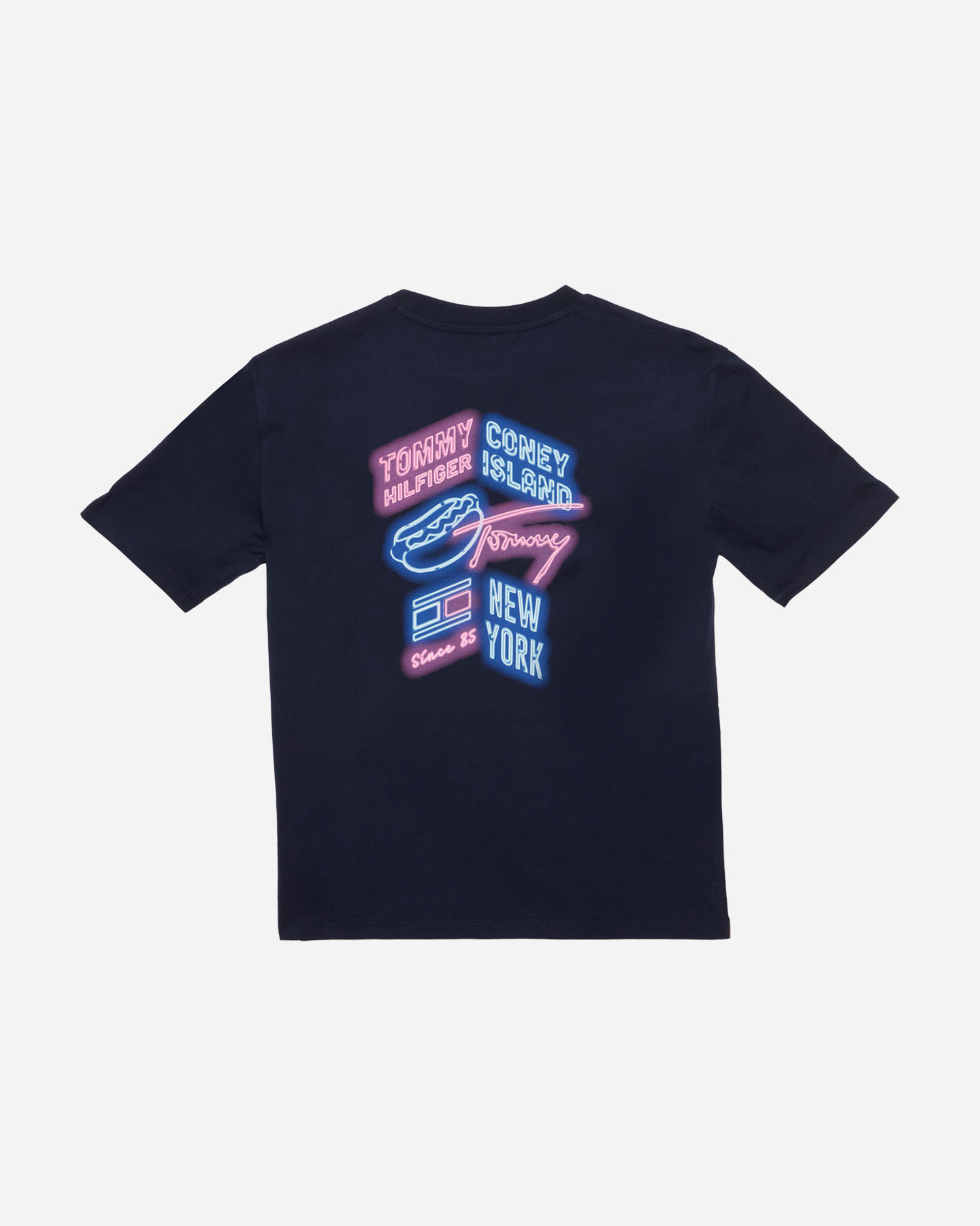 T-shirt TOMMY HILFIGER NEON GRAPHIC JR - Blu Navy - 1 | Cisalfa Sport