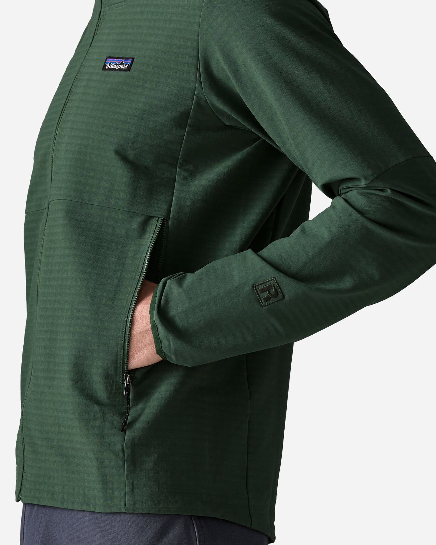 Pile PATAGONIA R1 TECHFACE M - Verde - 5 | Cisalfa Sport