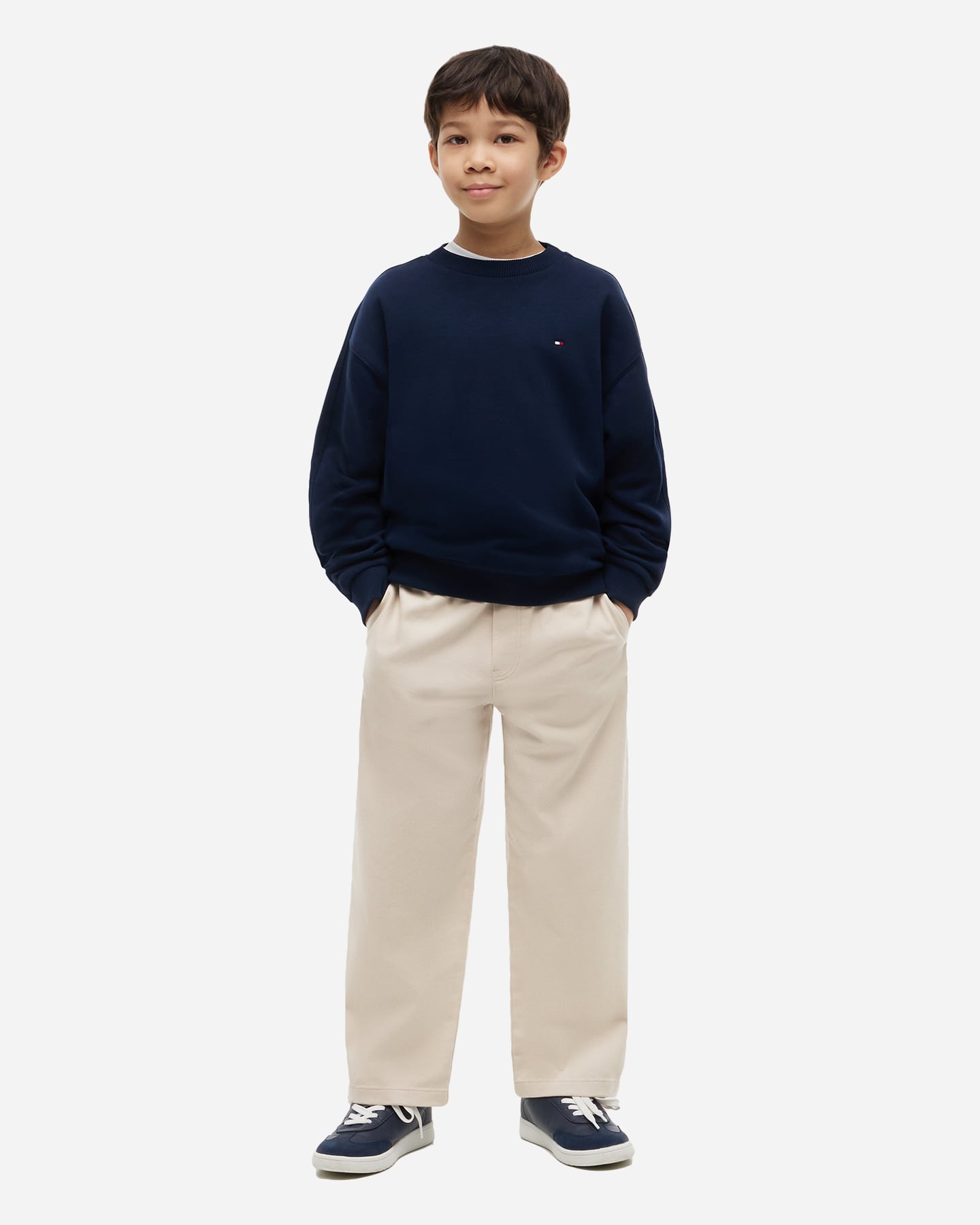 Felpa TOMMY HILFIGER TEAM JR - Blu - 3 | Cisalfa Sport