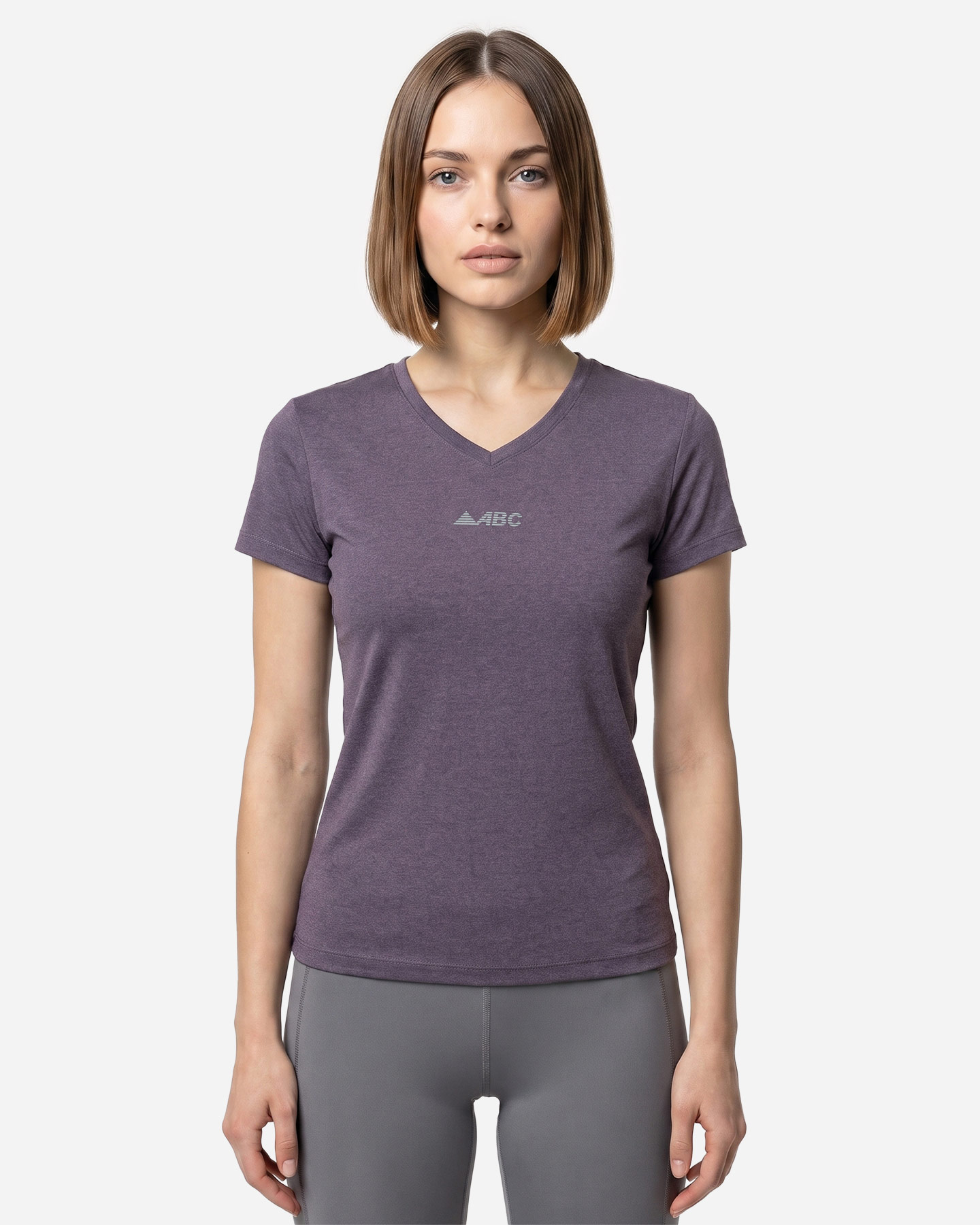 T-shirt running ABC RUNNING BASIC W - Viola - 2 | Cisalfa Sport