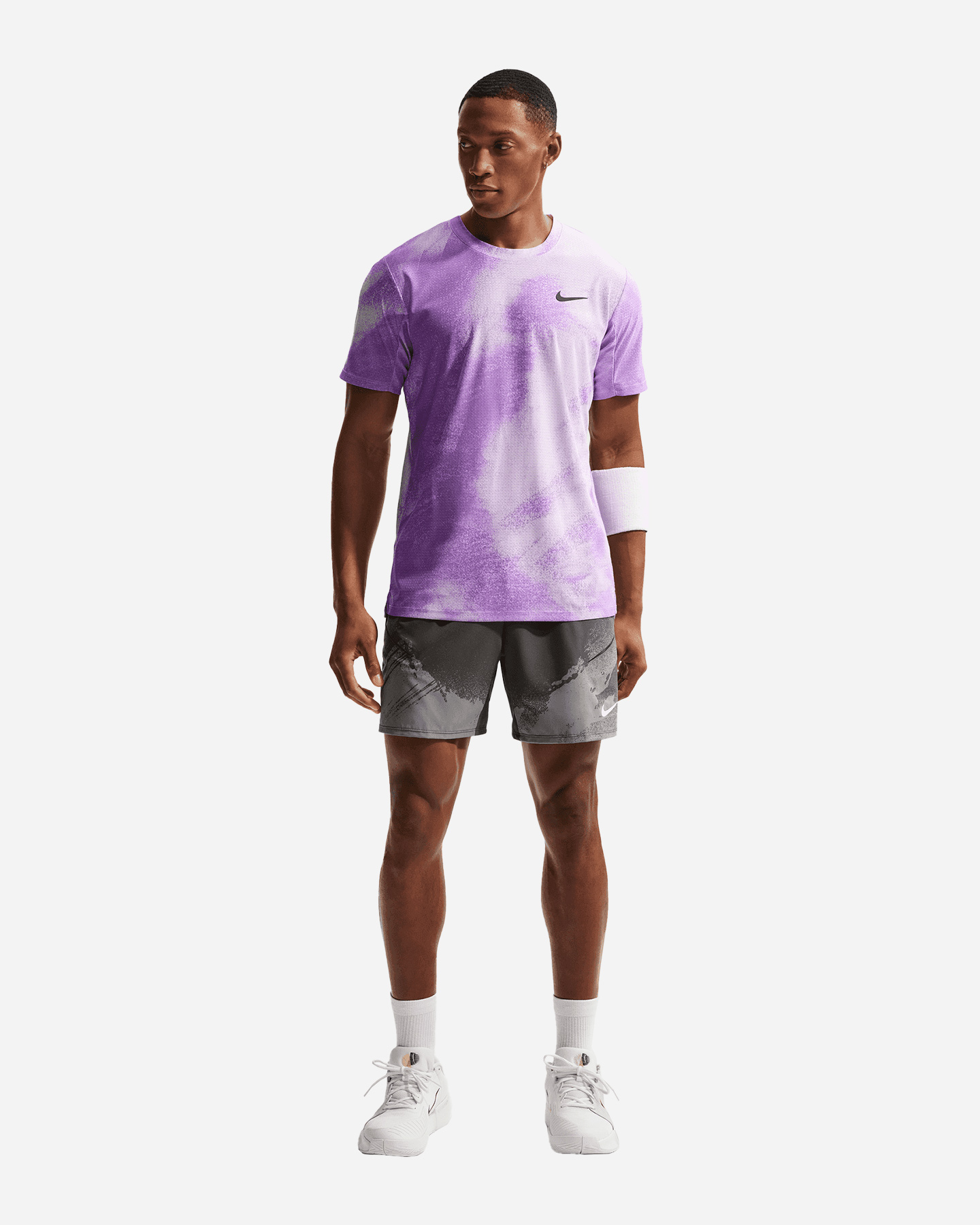 T-shirt tennis NIKE CARLOS RG M - Viola - 1 | Cisalfa Sport