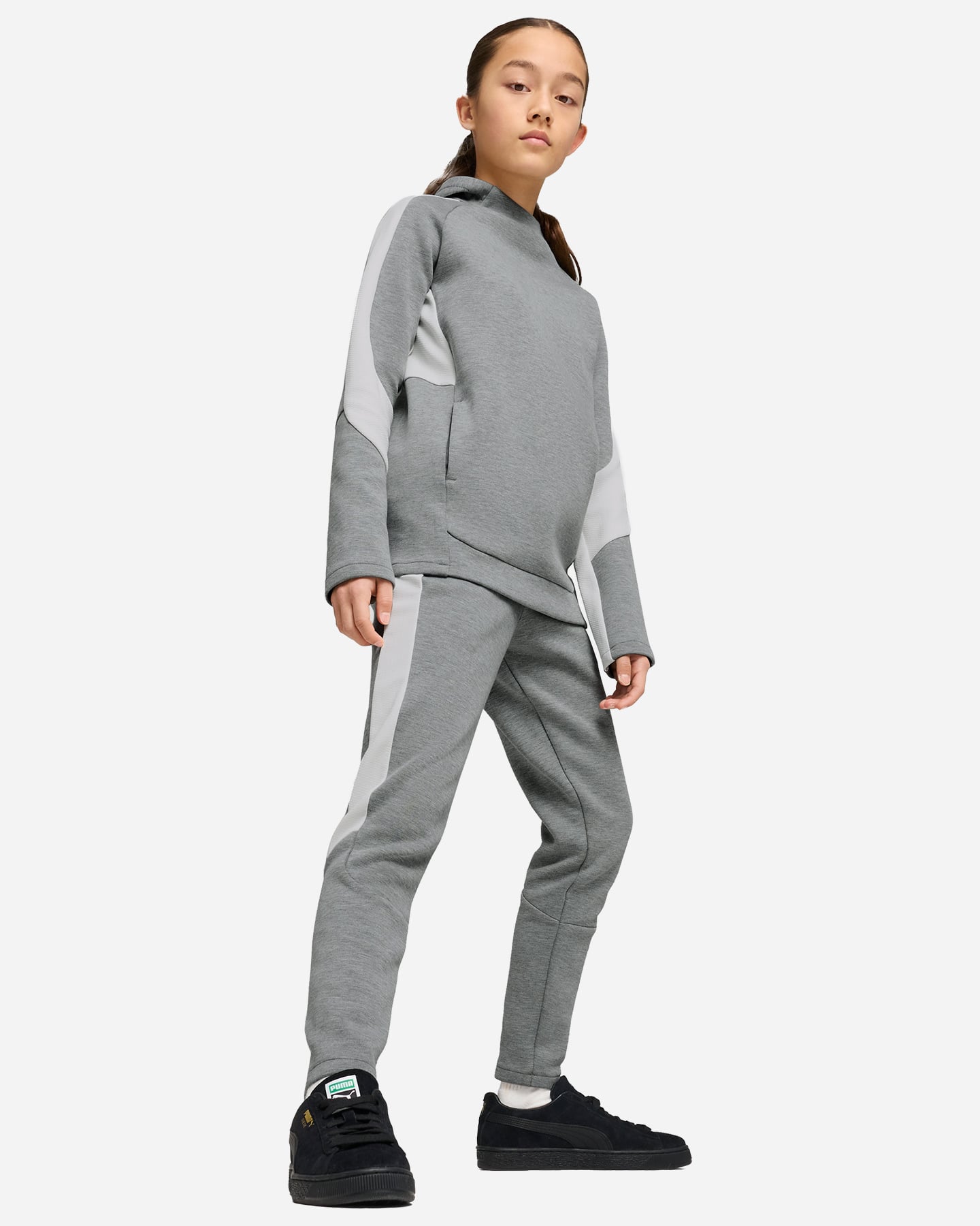 Abbigliamento calcio PUMA TEAMEVOSTRIPE JR - Grigio - 3 | Cisalfa Sport