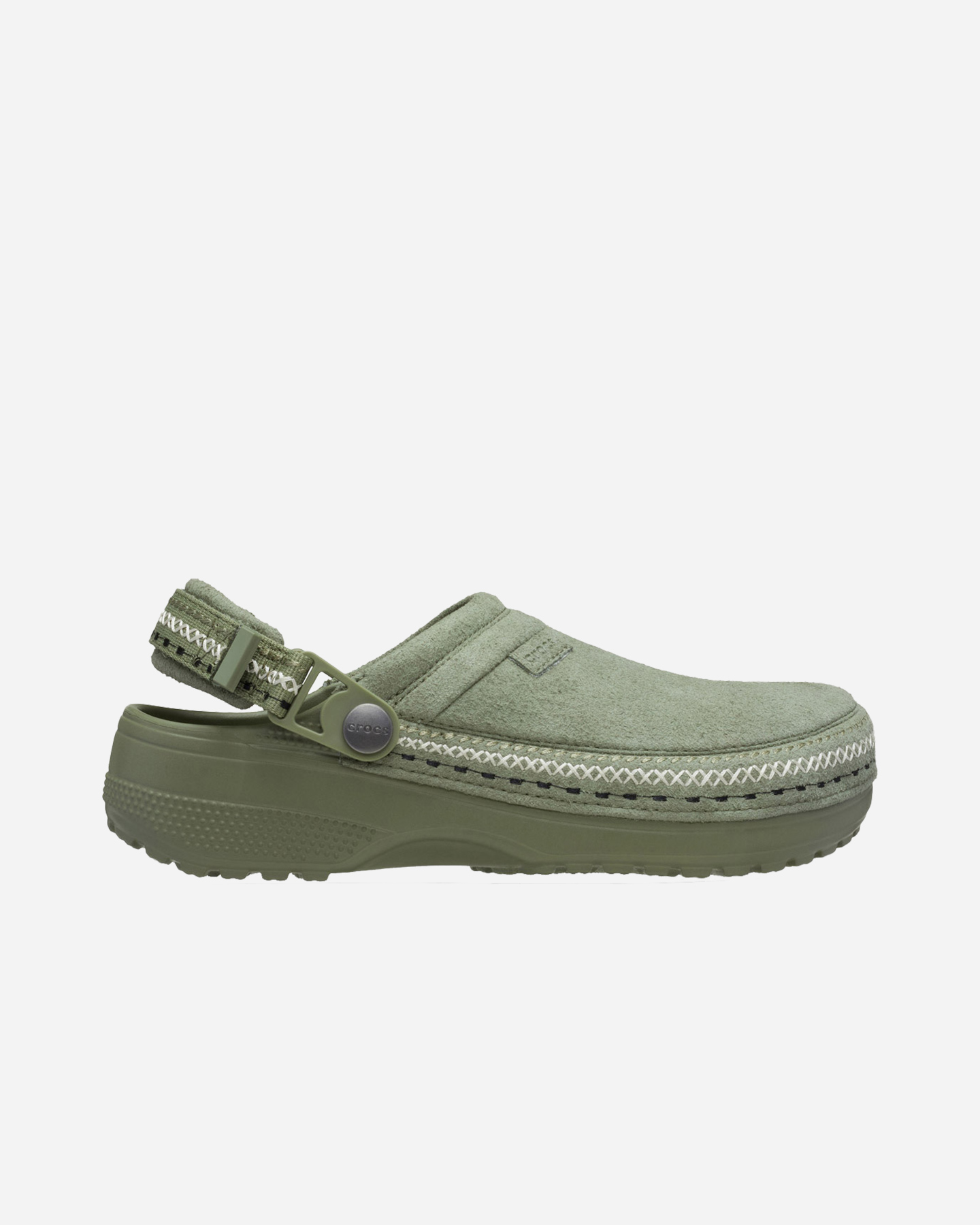 Sandali CROCS CLASSIC CRAFTED VEGAN SUEDE STITCH W - Verde - 2 | Cisalfa Sport