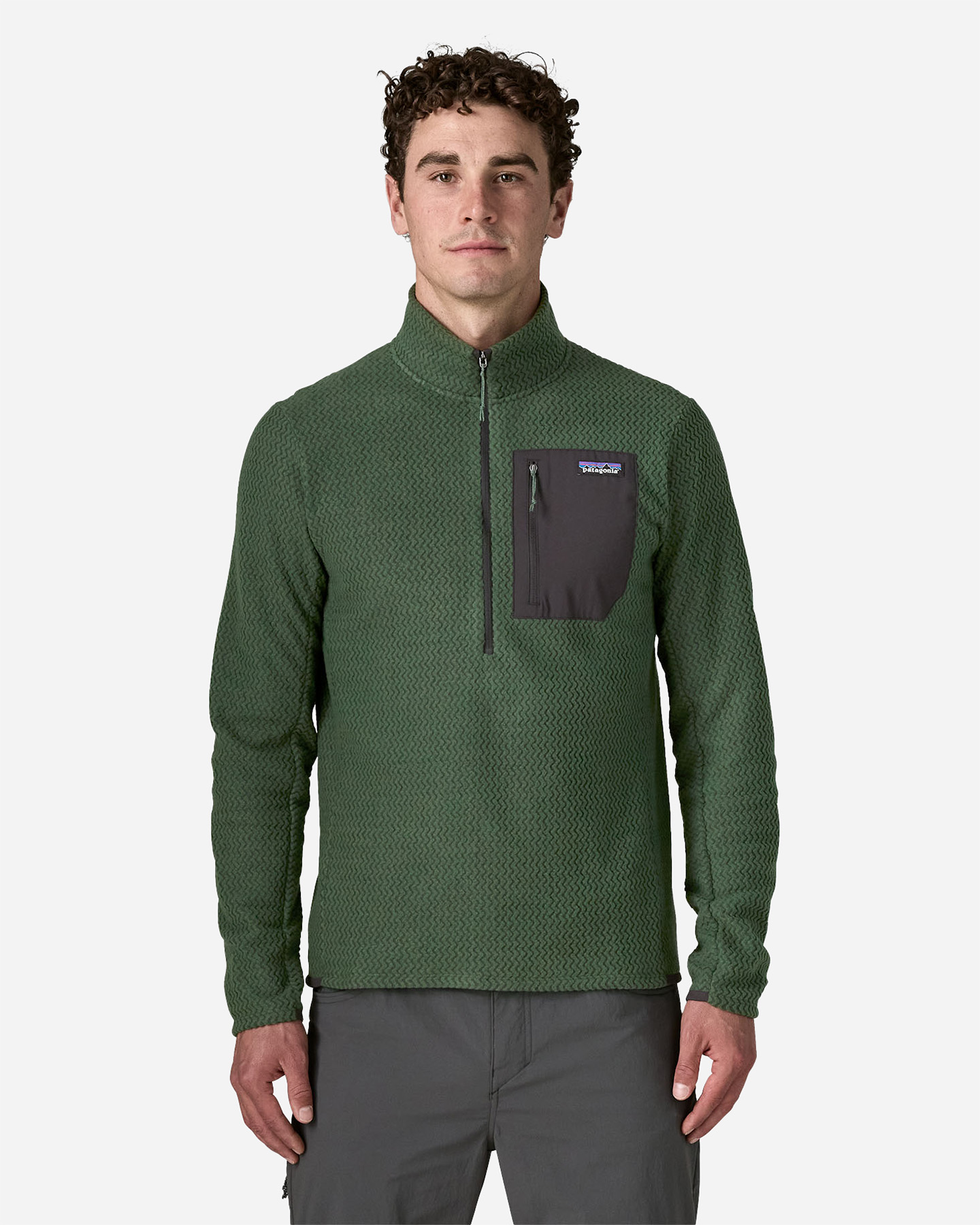 Pile PATAGONIA R1 AIR M - Verde - 1 | Cisalfa Sport