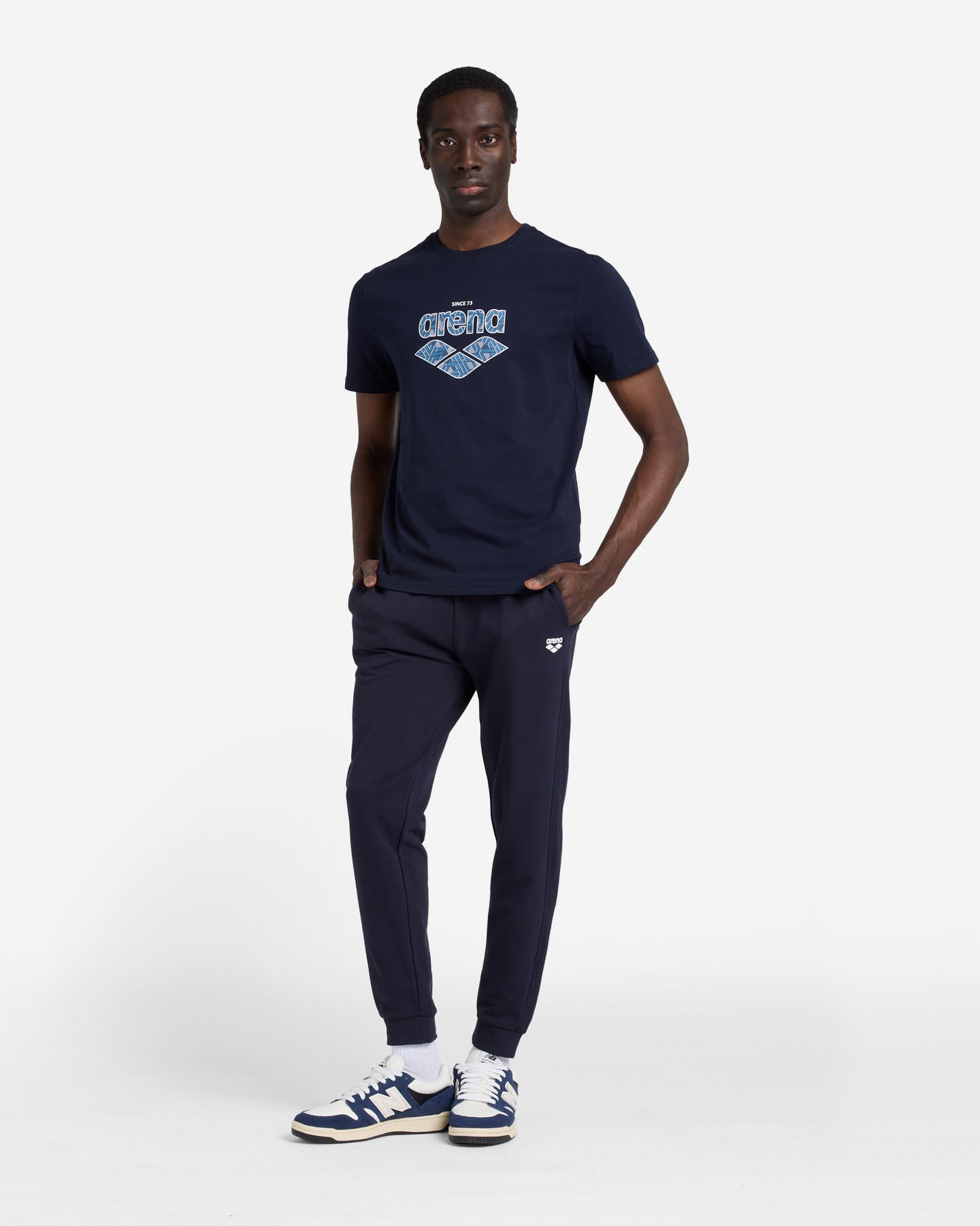T-shirt ARENA ATHLETIC ESSENTIAL M - Blu Navy - 4 | Cisalfa Sport