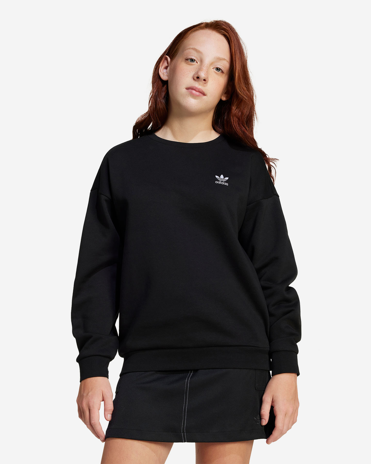 Felpa ADIDAS SMALL LOGO JR - Nero - 1 | Cisalfa Sport