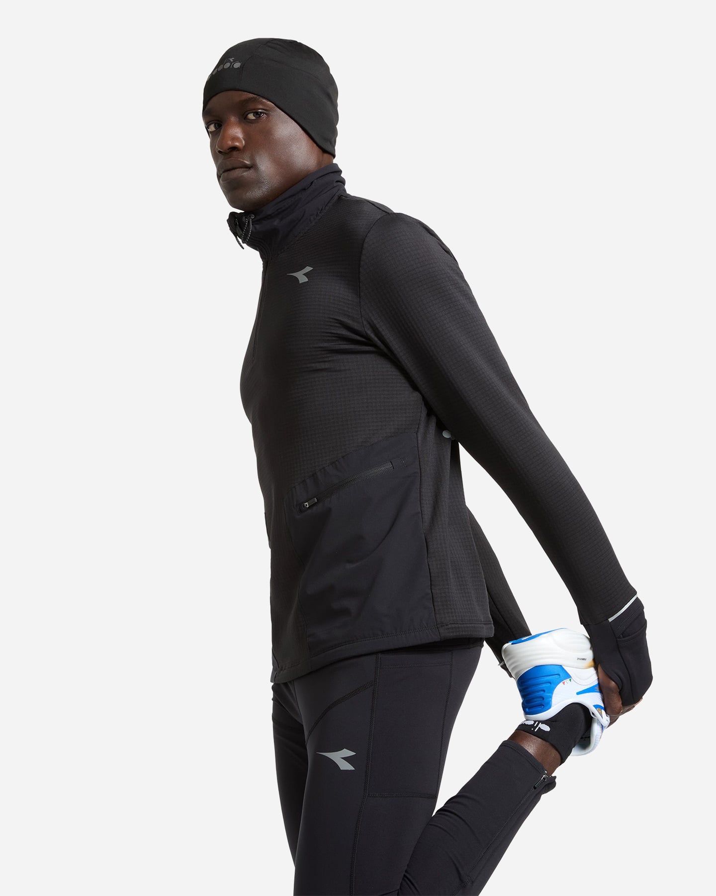 Giacca running DIADORA FIBRAZERO M - Nero - 3 | Cisalfa Sport